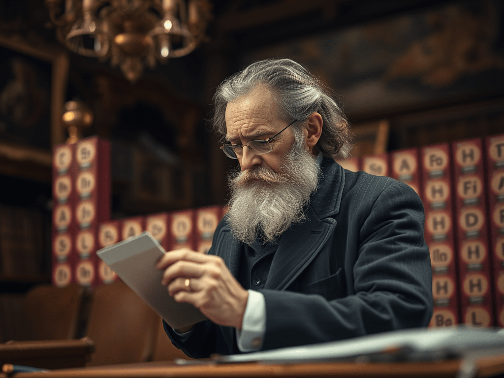 1903, Mendeleïev et le&nbsp;newtonium